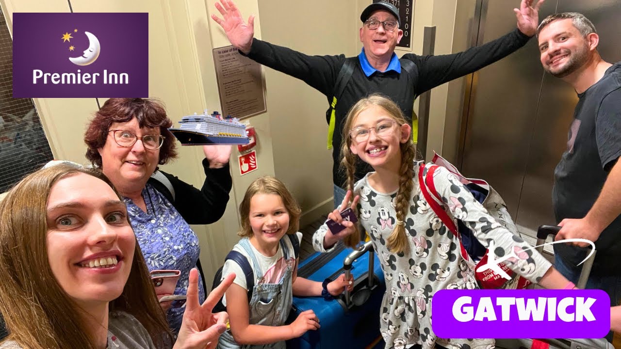 Checking into Premier Inn Gatwick North for Disney Dream Cruise!