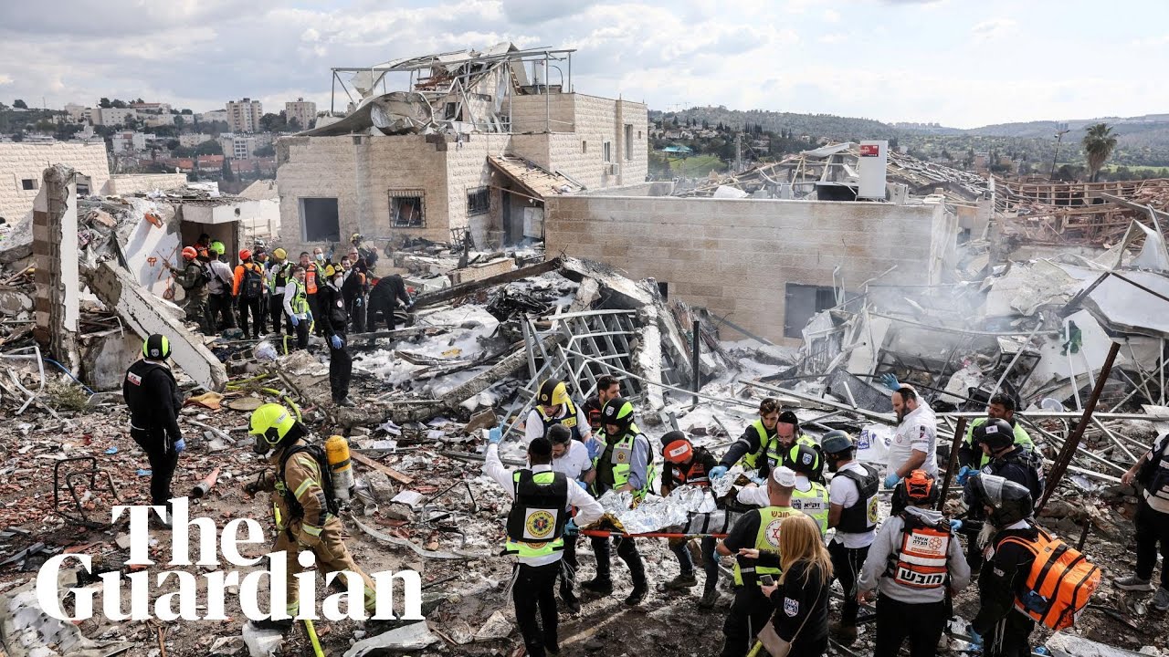 Footage shows aftermath of Iranian strike in Beit Shemesh