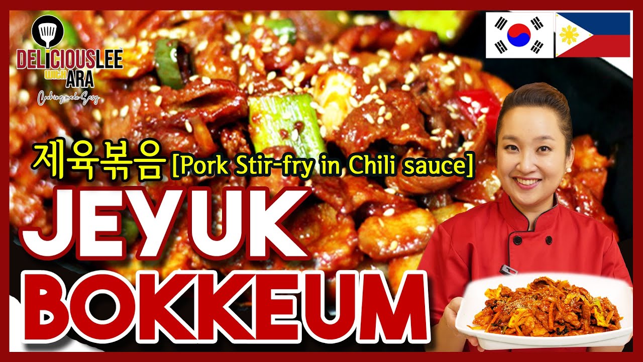 [Easy Korean Recipe in Tagalog]  JEYUK BOKKEUM (Pork Stir-Fried in Chili Sauce)
