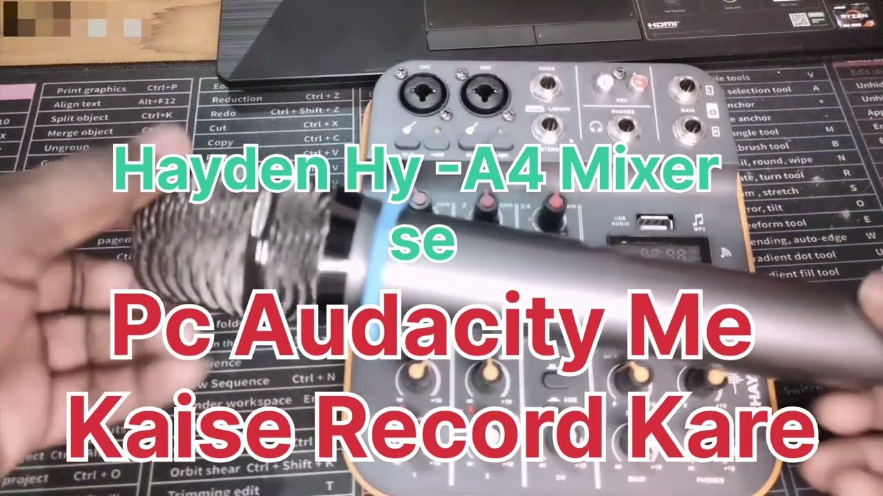 HAYDEN Hy-A4 Mixer se PC 🖥 me Song Kaise Record Kare #saigalsir #saigalkumar 