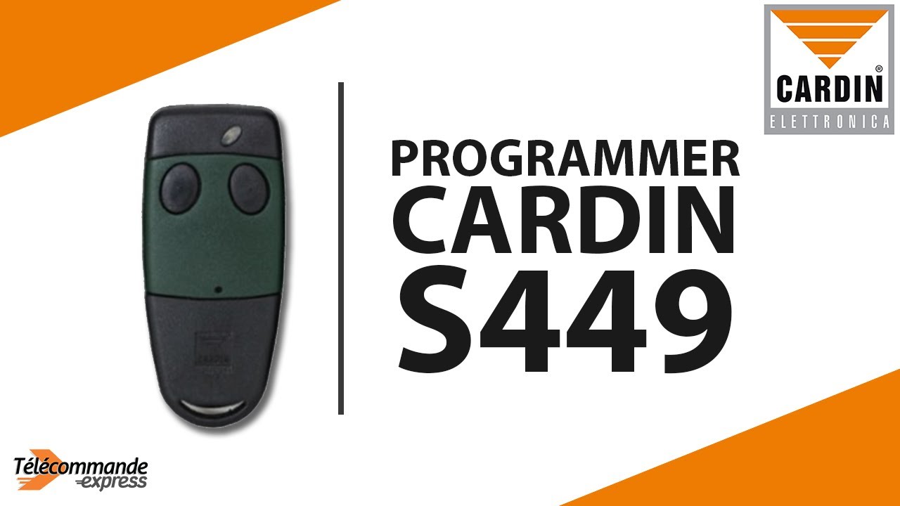 Programmer une T&eacute;l&eacute;commande Cardin S449