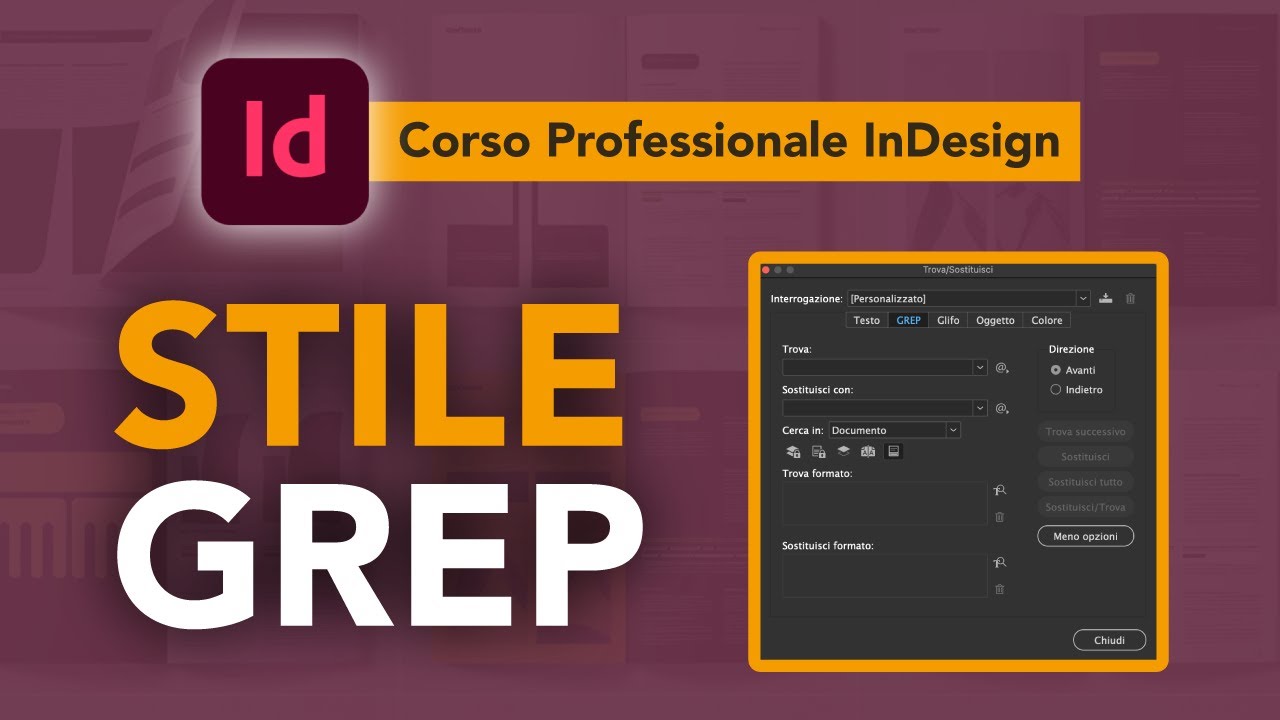 Stile GREP in Adobe Indesign