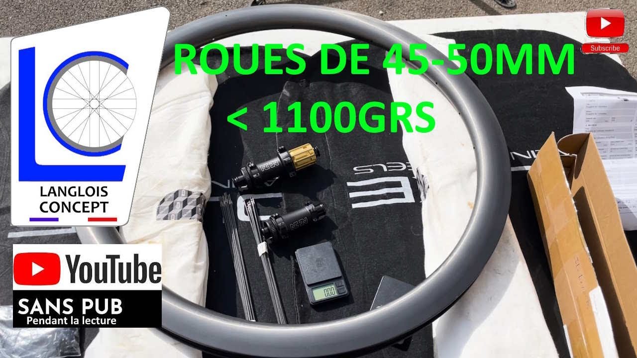 Des roues à rayons carbone, ça vous tente ? Moins de 1100grs la paire !
