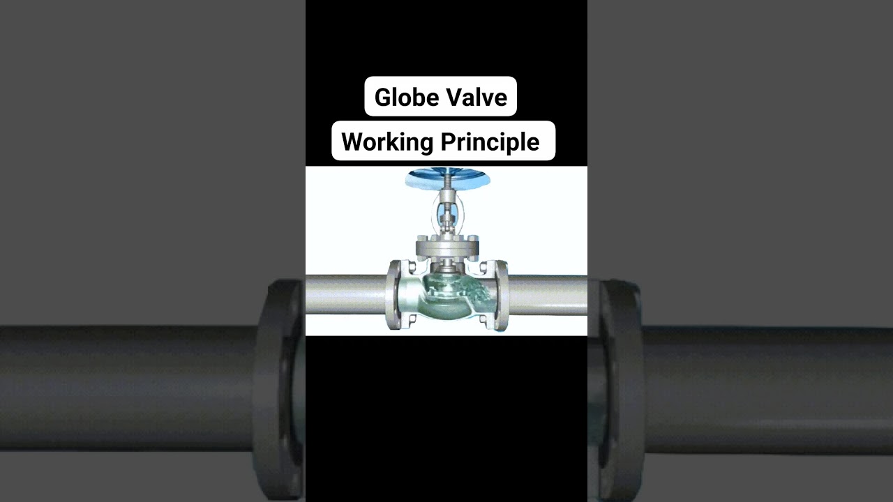 Globe valve  Working Principle Animation #mechanical