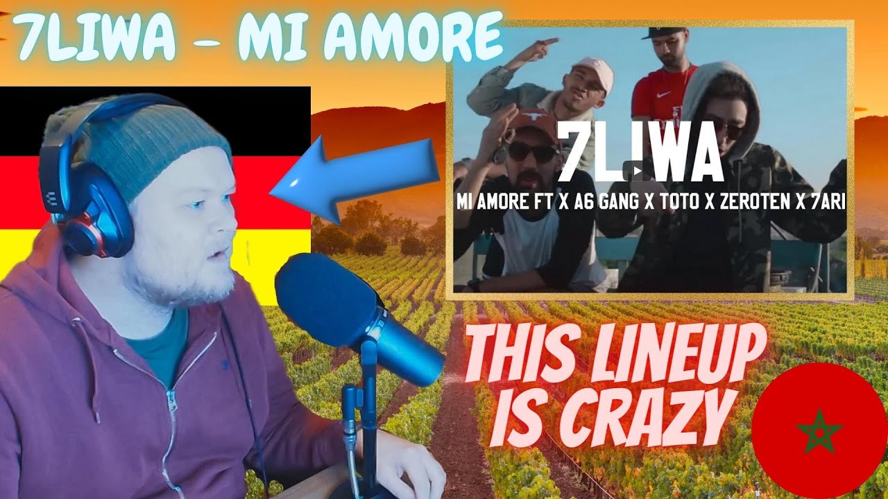 🇲🇦 Mi Amore - 7liwa ft. 7ari, Toto, Inkonnu, Zeroten | GERMAN rapper reacts