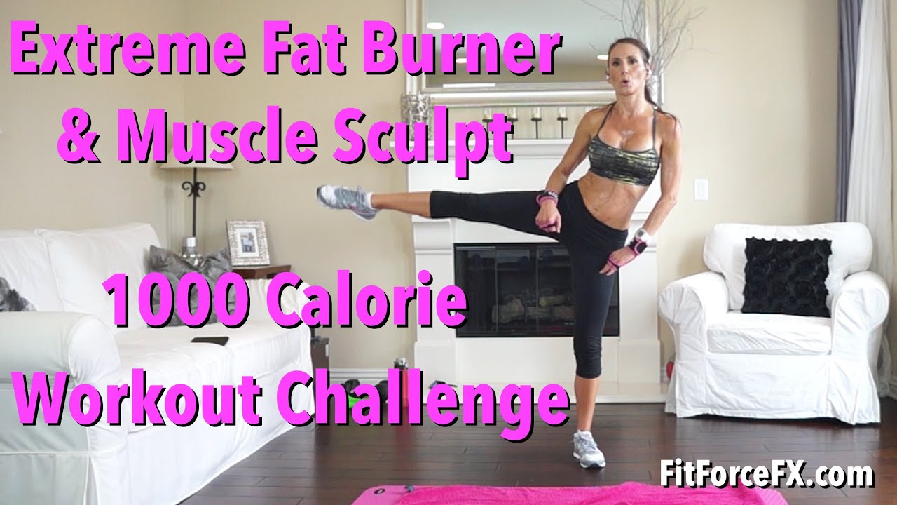 Killer 1000 Calorie High Intensity Workout Challenge: #LoseFat & #ToneMuscle #HIIT