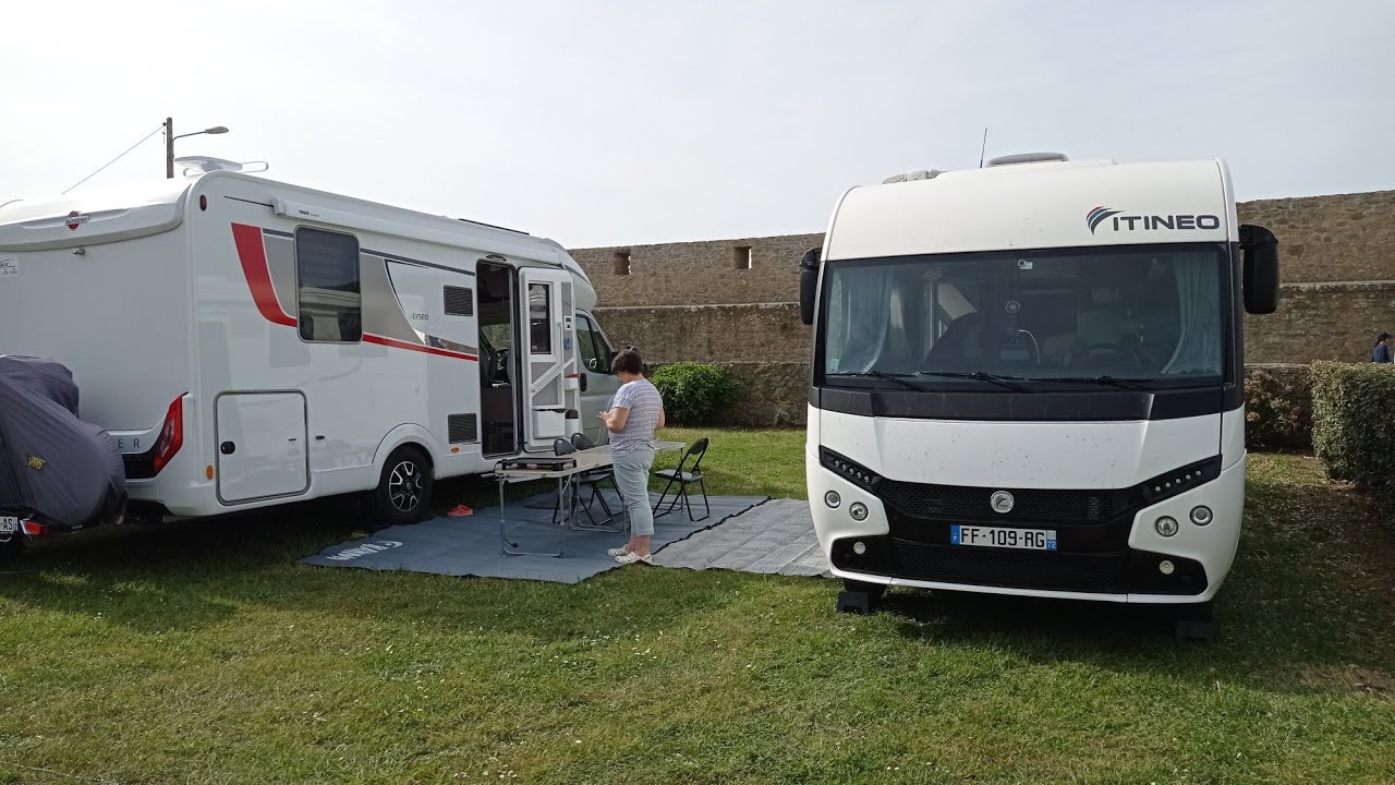 aire camping car les prairies port louis Pâques 2022