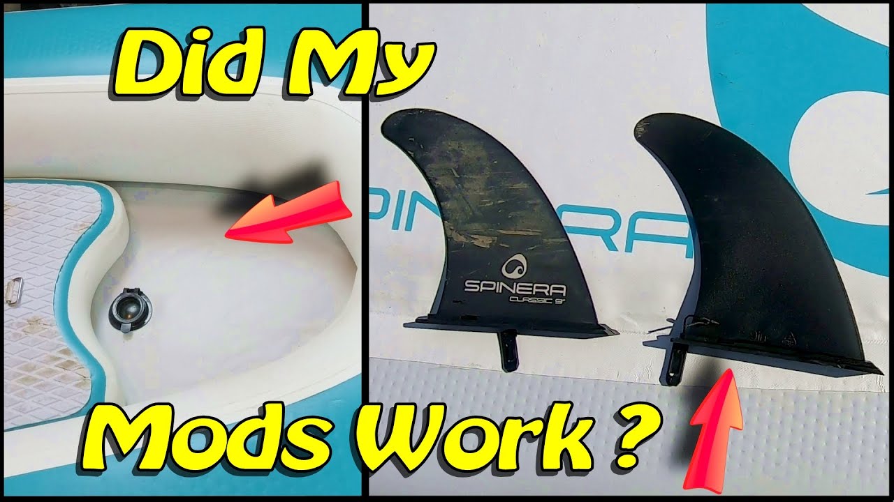 Inflatable Kayak Spinera SupKayak Modifications - Skeg Hack - Plug Seal