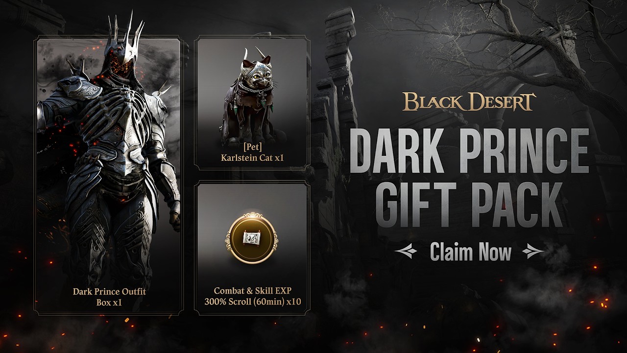 Dark Prince Gift Pack - Claim Now | Black Desert Console