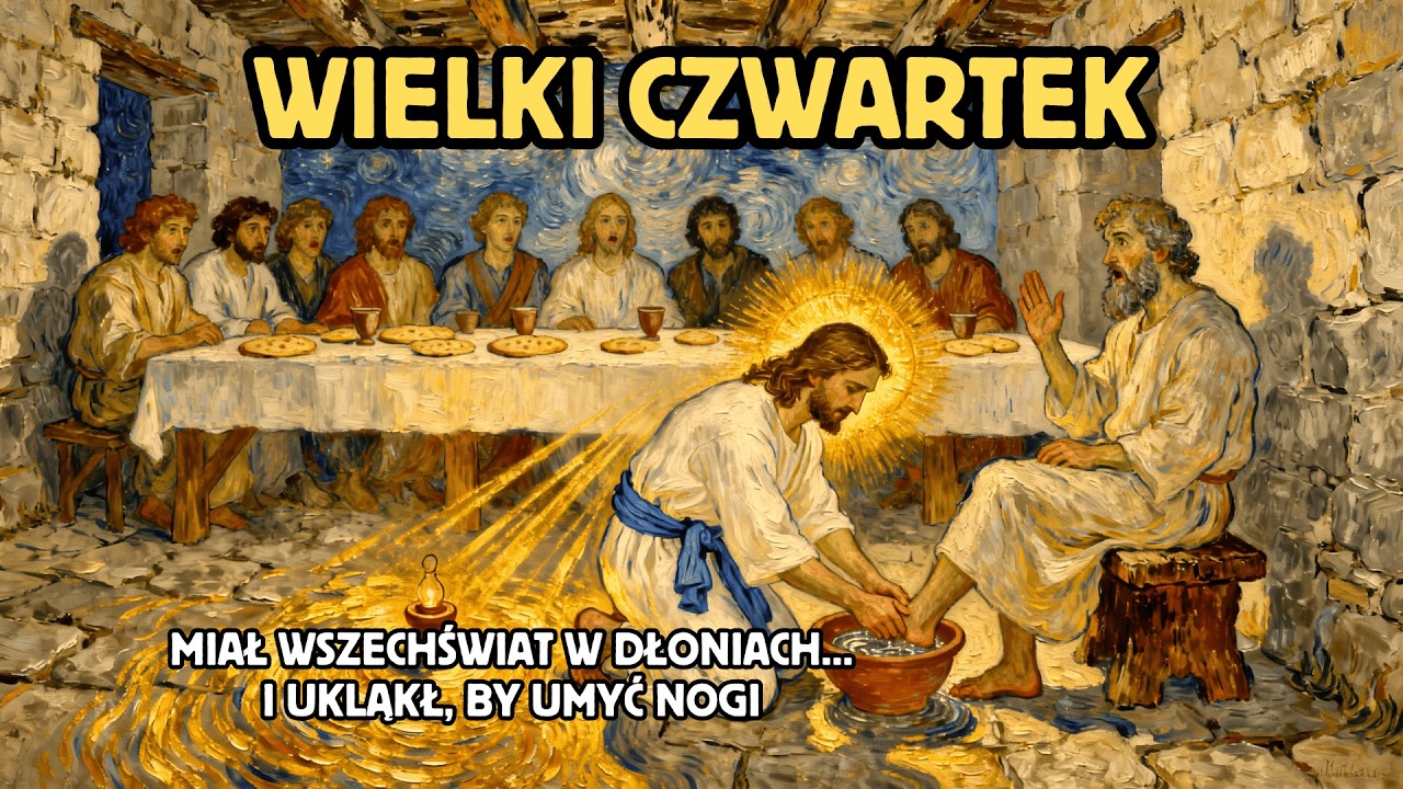 2 Kwietnia - Wielki Czwartek: Człowiek z Wszechświatem w Dłoniach Ukląkł i Umył Nogi
