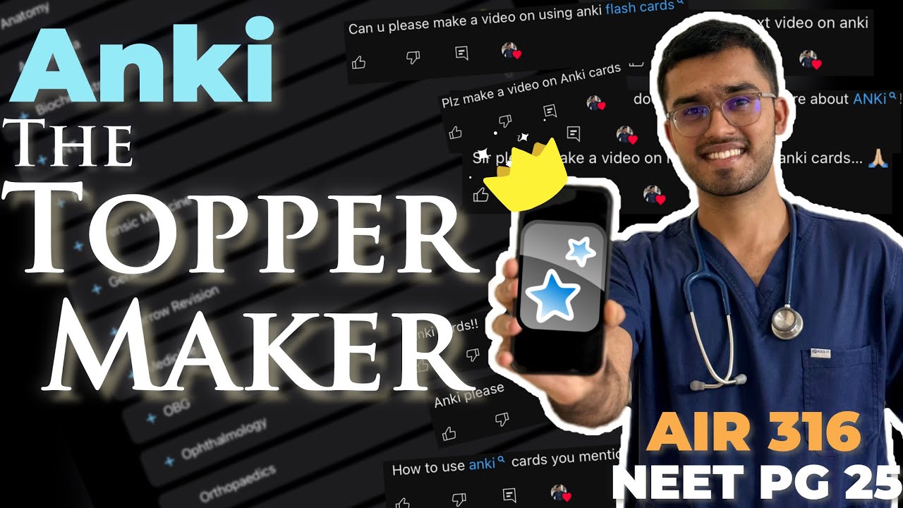 СЕКРЕТ каждого топ-игрока NEET PG | Мастер-класс Anki, как никогда раньше, от AIR 316