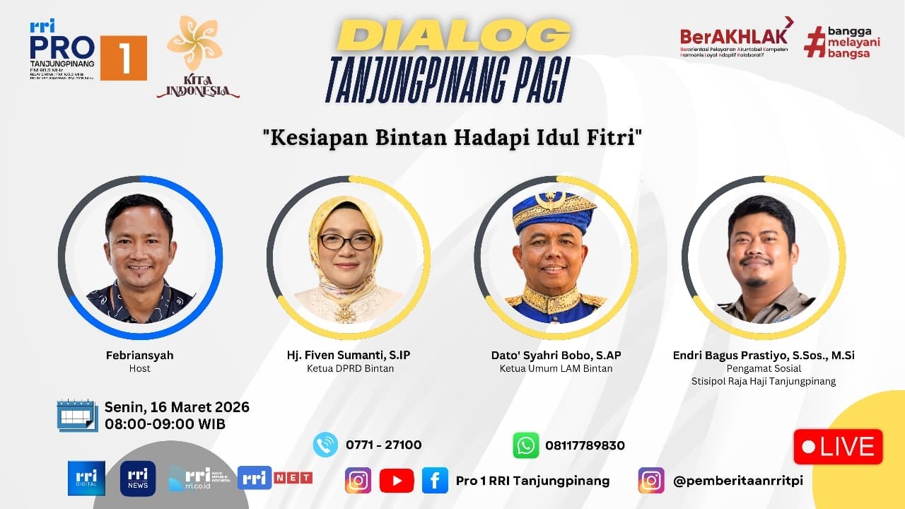 Topik : Kesiapan Bintan Hadapi Idul Fitri