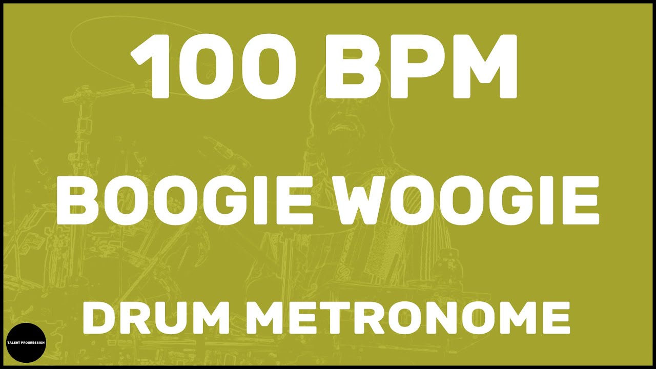 Boogie Woogie | Drum Metronome Loop | 100 BPM
