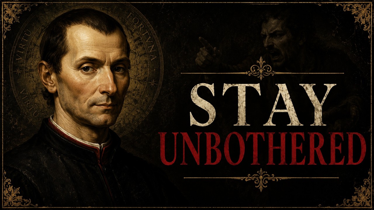 How To Never Get Angry or Bothered by Anyone | Machiavelli's Darkest Power Lessons