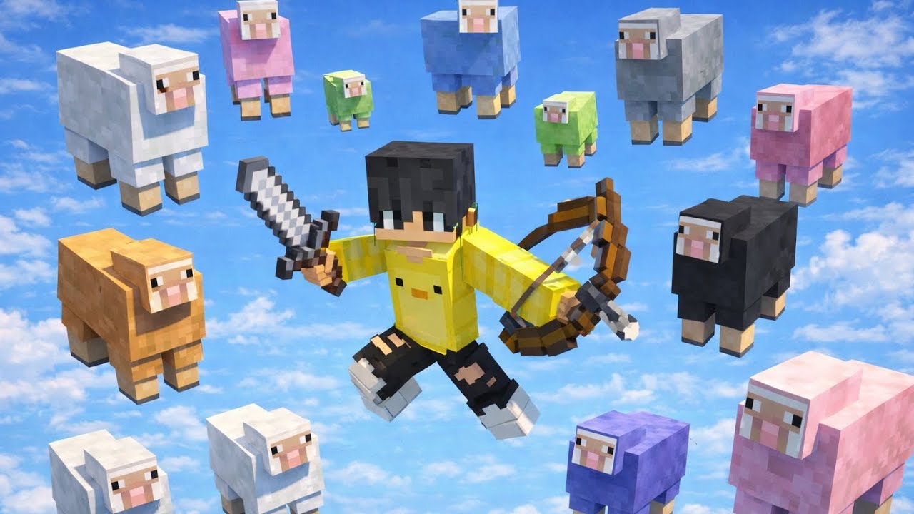 Sheep wars spelen op Hypixel!