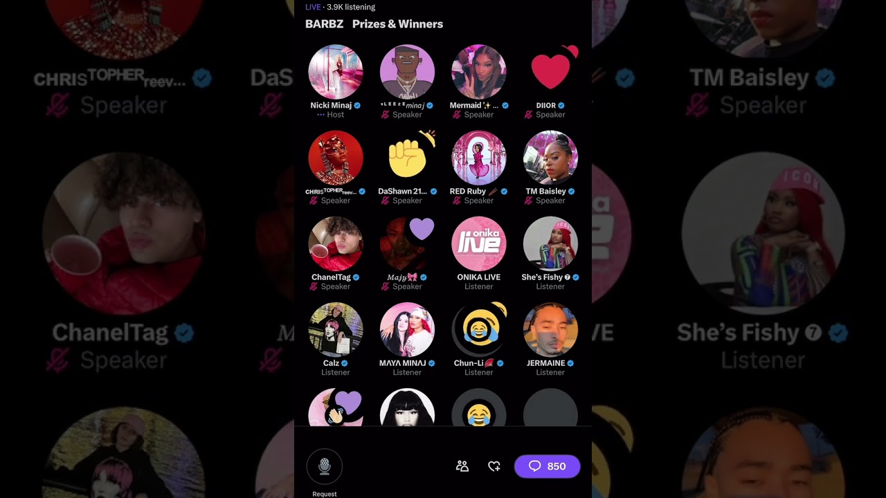 Nicki Minaj в Twitter Spaces 10.08.25