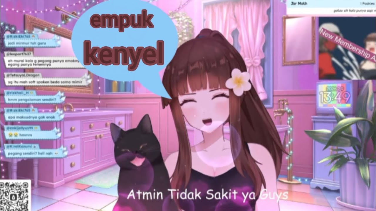 Mirai suka pegang punya mama? Ah effect sakit maksa stream ini pasti || @TachibanaMirai 