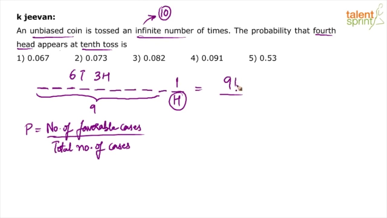 Probability | Additional Example - 3 | Quantitative Aptitude | TalentSprint Aptitude Prep