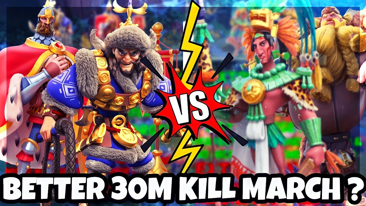 WHICH ONE TO INVEST ? Rise Of Kingdoms Pakal & Harald or Attila Nevsky? [30M KILLS!]