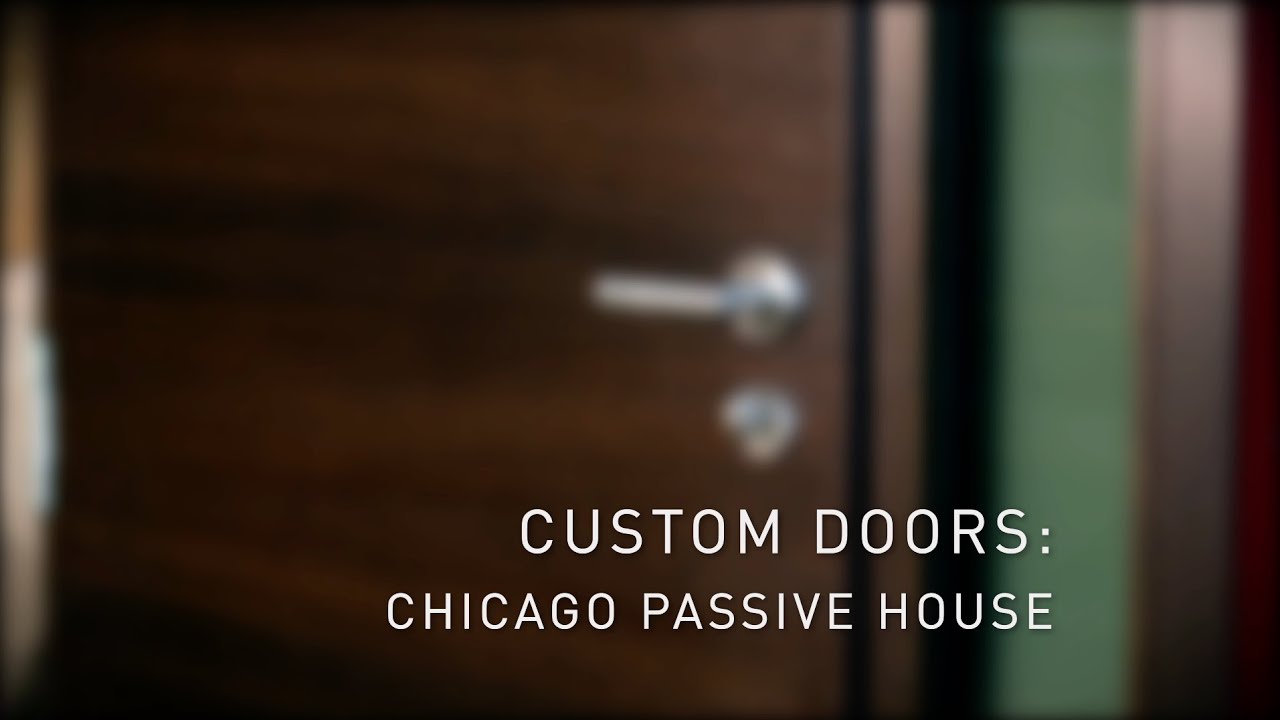 Custom Door: Chicago Passive House