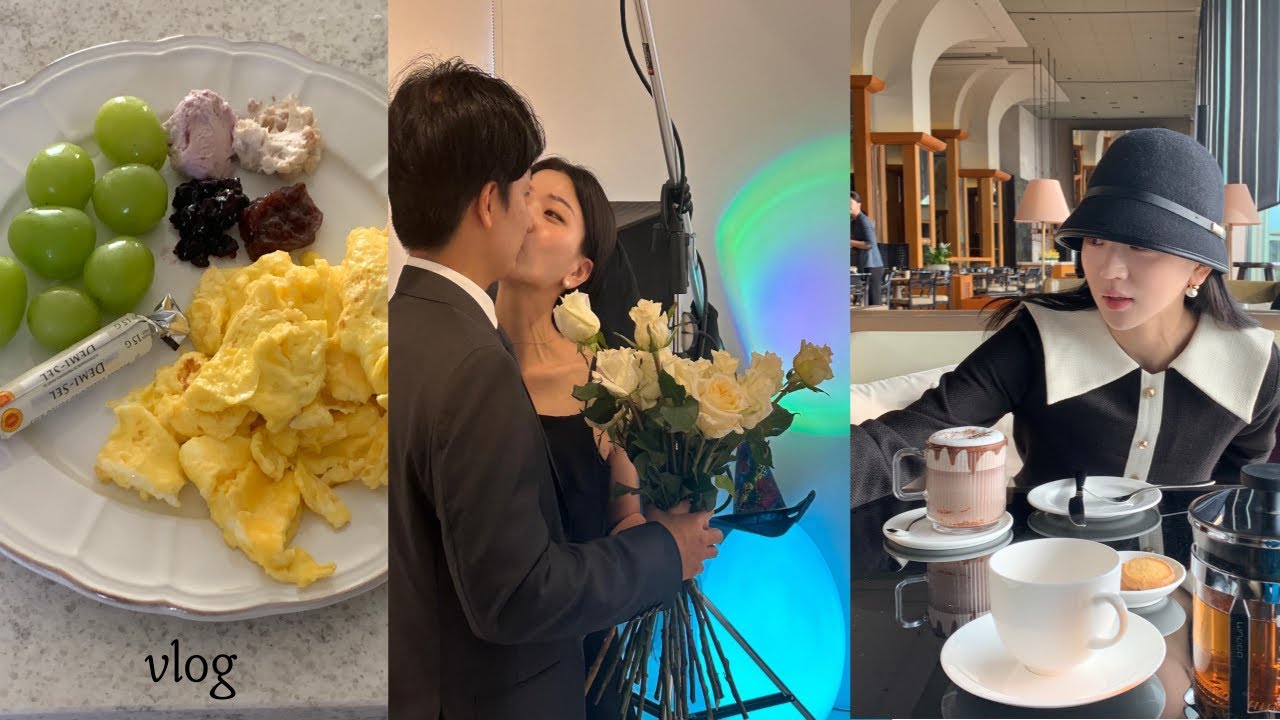 드레스투어(셀레브,메종레브)ㅣ김청경헤어페이스에서 메이크업&헤어ㅣ핸드메이드 주말 브런치ㅣ그랜드하얏트 카페ㅣ장보러 압구정 현백 갔다가 카페 몬지까지ㅣ
