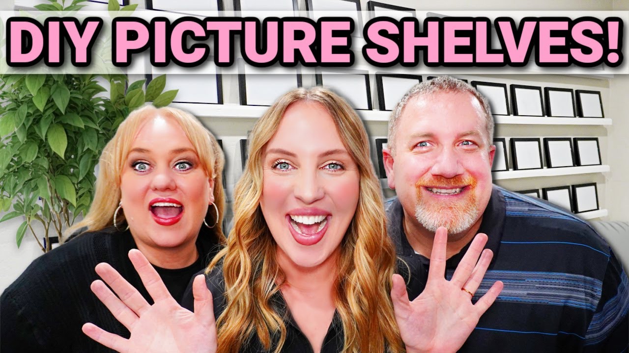 DIY PICTURE SHELVES! UPGRADE YOUR PLAIN WALLS!