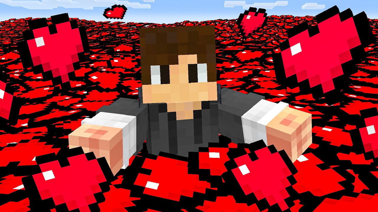 Minecraft, но я получаю 1 000 000 сердец