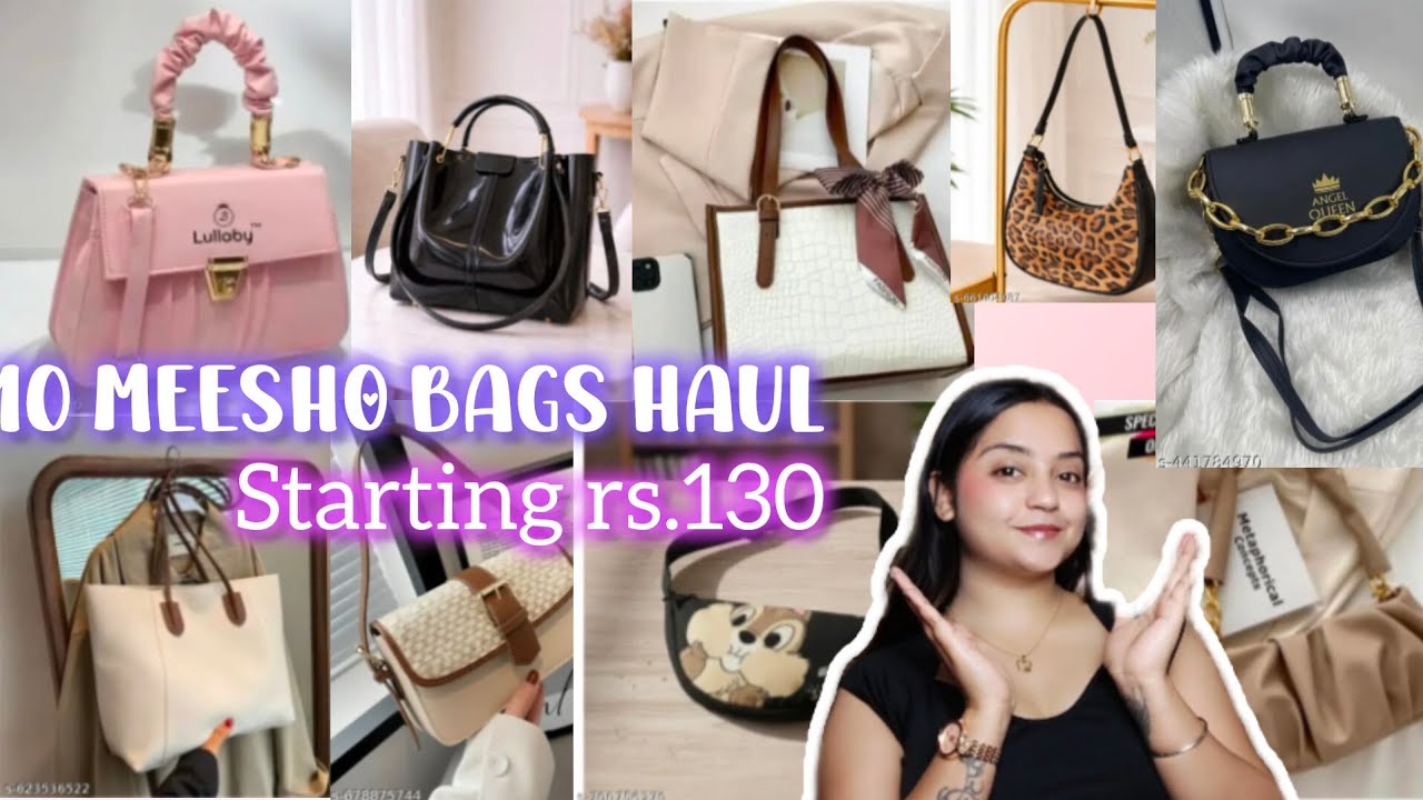 Meesho*Huge* Bags Haul ✨ under budget #meesho #wmk #meeshofinds #meeshobags #khushbooparyani