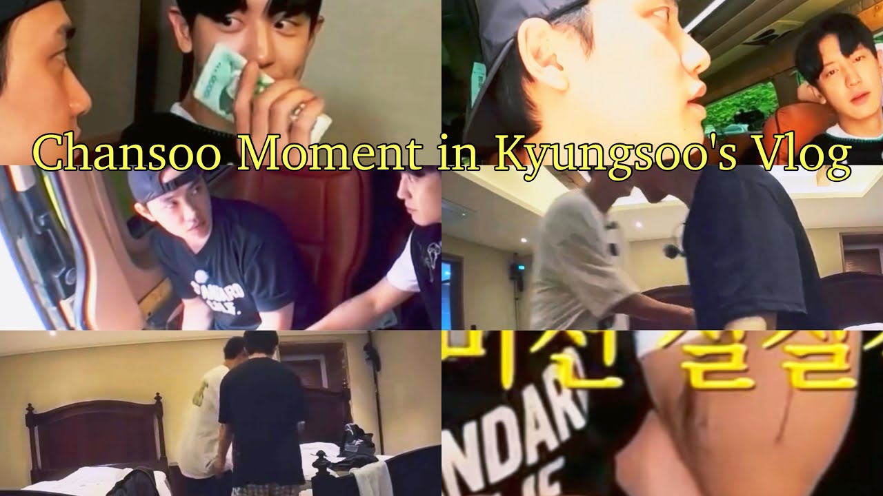 Chansoo Moment in Kyungsoo’s Vlog // #chansoo #chanyeol #kyungsoo #exo