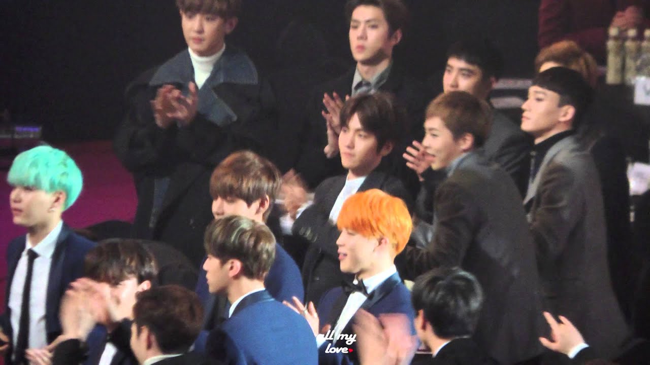 160114 서울가요대상 엑소 - 본상 수상 축하해♡ + 종인이 생일 기념 수상소감까지!