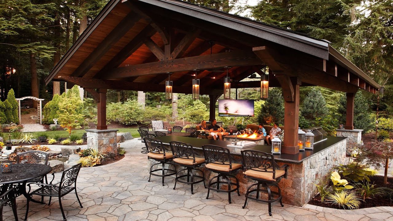 PATIO OUTDOOR DINING AREA DECOR IDEAS | BEST OUTDOOR KITCHEN AND DINING SPACE WITH COZY LIVING IDEAS