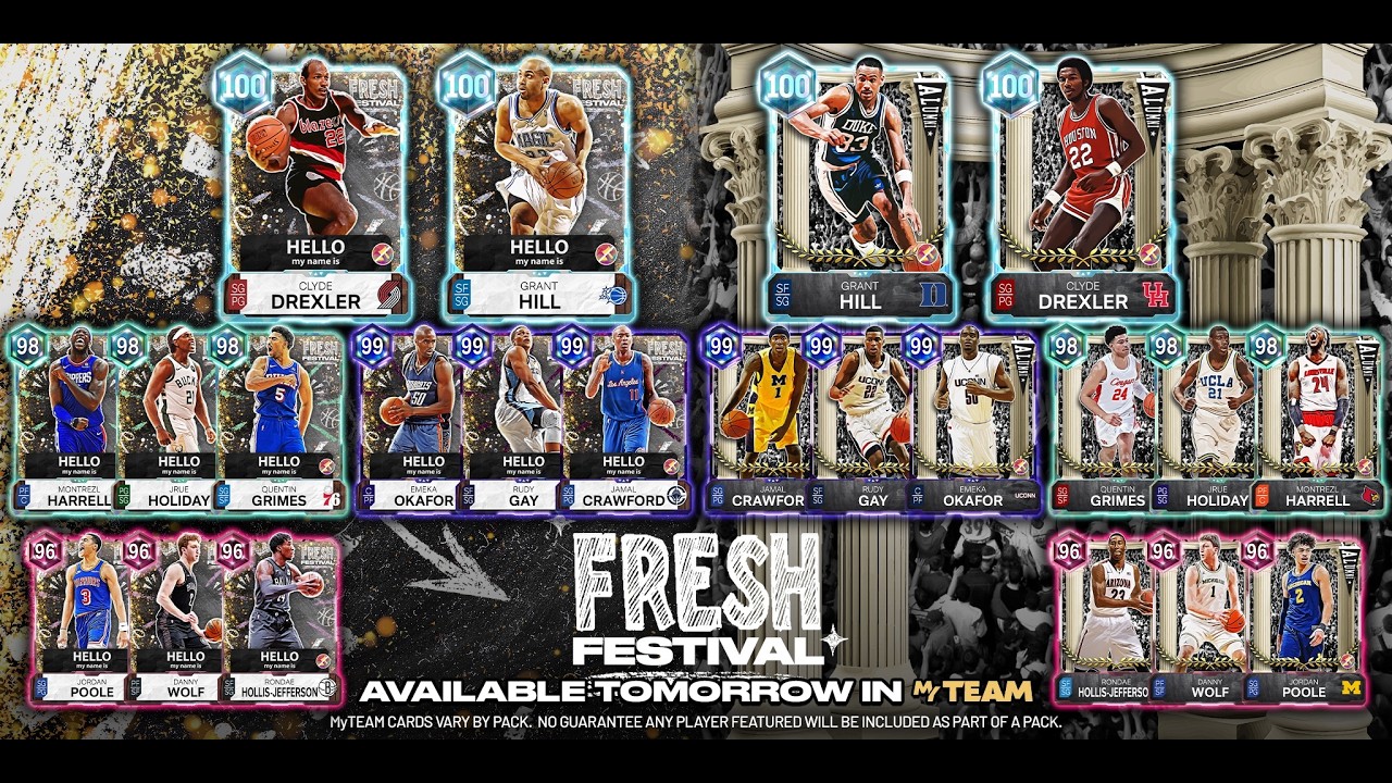 NEW FRESH FESTIVAL COMING TMRW WITH 100 GRANT HILL AND CLYDE DREXLER, DM RUDY GAY, AND MORE!!