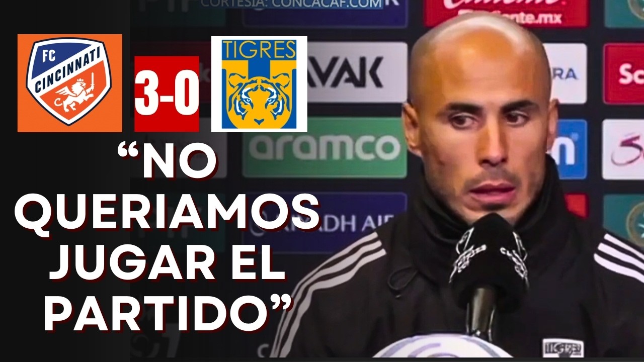 Guido Pizarro pone EXCUSAS tras la derrota en Concachampions. #tigresuanl #cincinnati