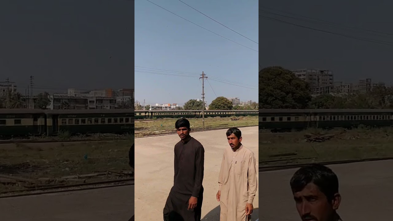 Pakistan Express 45 UP Departuring From Karachi Cantt