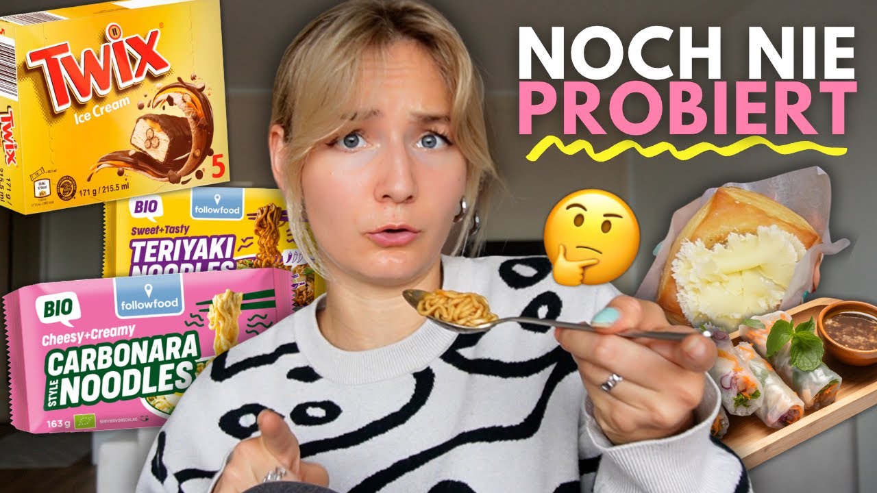 1 Tag alles essen was ich NOCH NIE probiert habe 