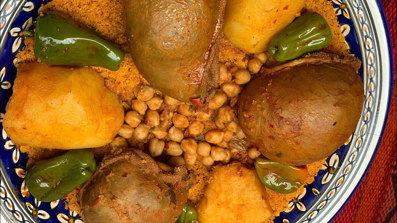 كسكسي بالعصبان من اروع الوصفات التونسية والتقلدية والبنة  يام يام 🥰🥰 kosskssi 3ossban