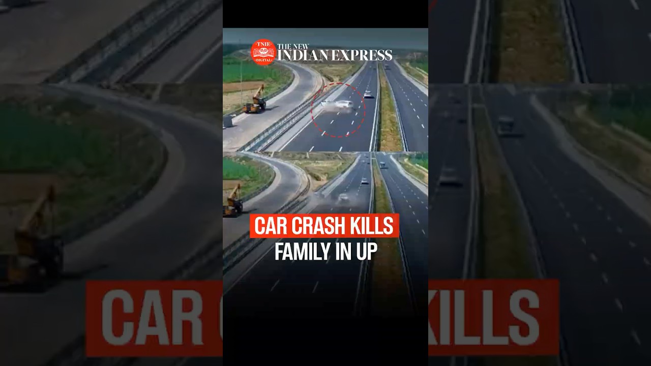 On camera: Family killed as SUV crashes into the family's car in Saharanpur