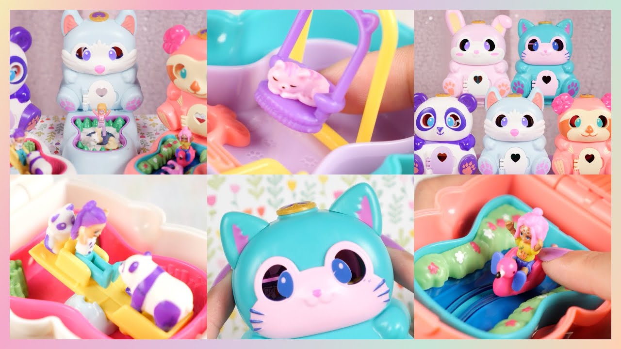 ✨SHOWCASE✨ Polly Pocket Flip & Find: Panda, Sloth, Fox, Cat, Bunny