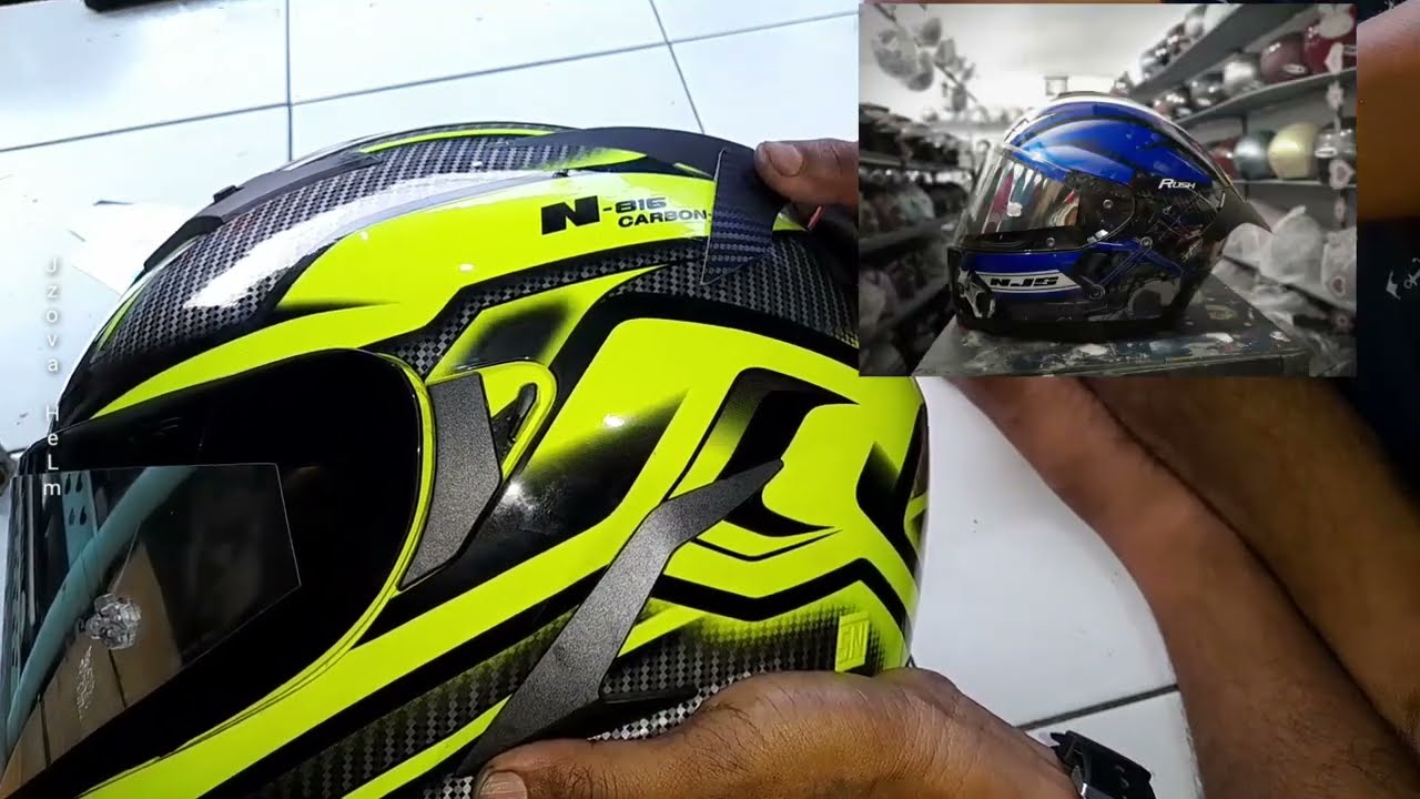 CARA PASANG TEAR OFF PINLOCK VISOR HELM DENGAN MUDAH - Spoiler Helm Kyt Bisa Di Pasang Helm NJS ZX-1