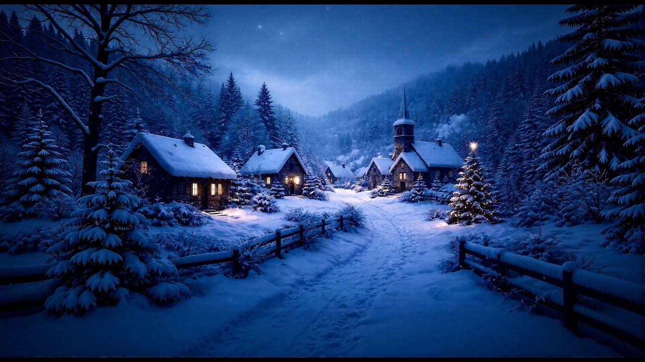 Peaceful Christmas Village ❄️ Instrumental Christmas Music | Winter Ambiance for Relax & Calm