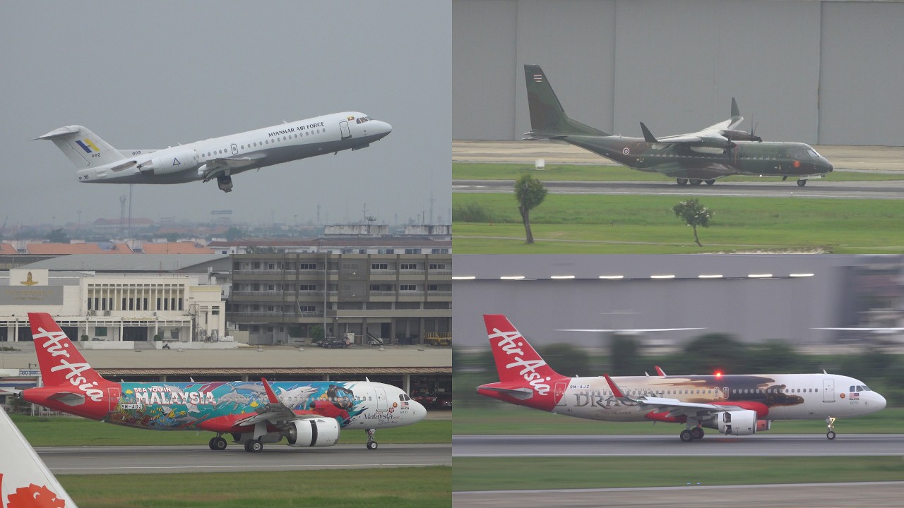 Airliners, Bizjets | Spotting at Bangkok Don Mueang | 31JUL2025 [4K]