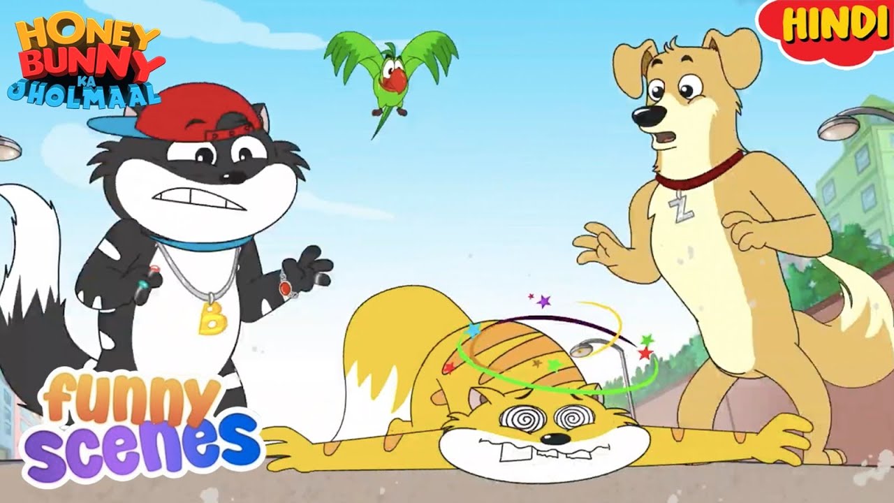 Honey Bunny Funny Scenes | Cartoon For Kids | Compilation - 87 | बच्चो की कहानियां | YO Kids