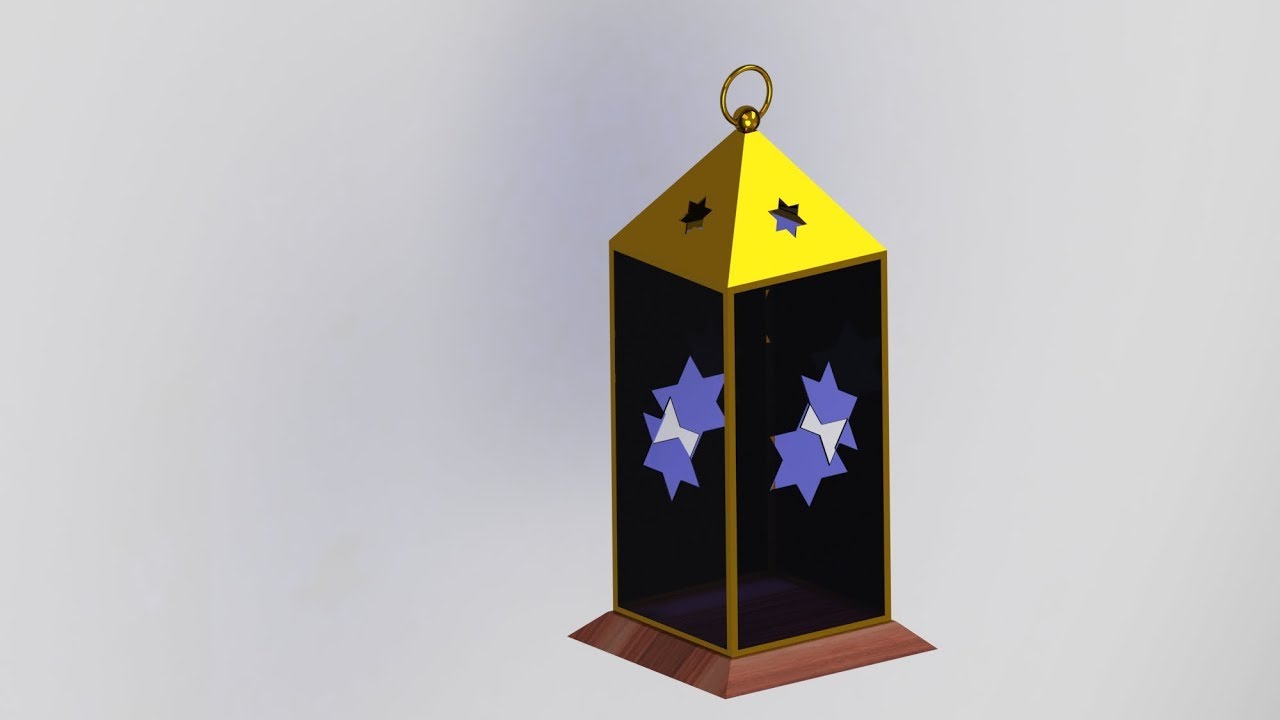 How to design LANTERN in solidworks | solidworks tutorial | Anyone can design