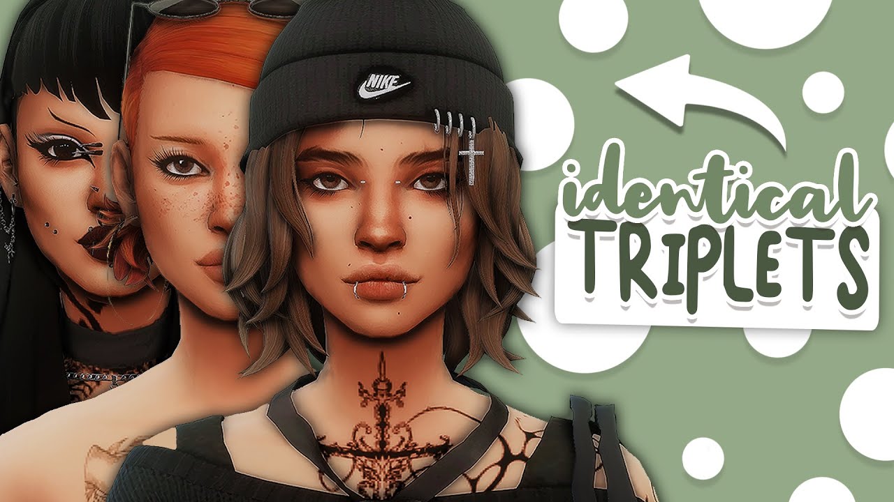 Как сделать ОДИНАКОВЫХ ТРОЙНЯШЕК максимально разными | Sims 4: Создай персонажа