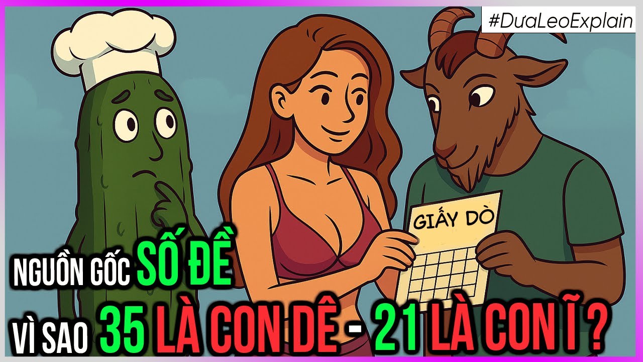 Nguồn gốc số đề - vì sao 35 là con dê, 21 là con ĩ ? [Dưa Leo DBTT]