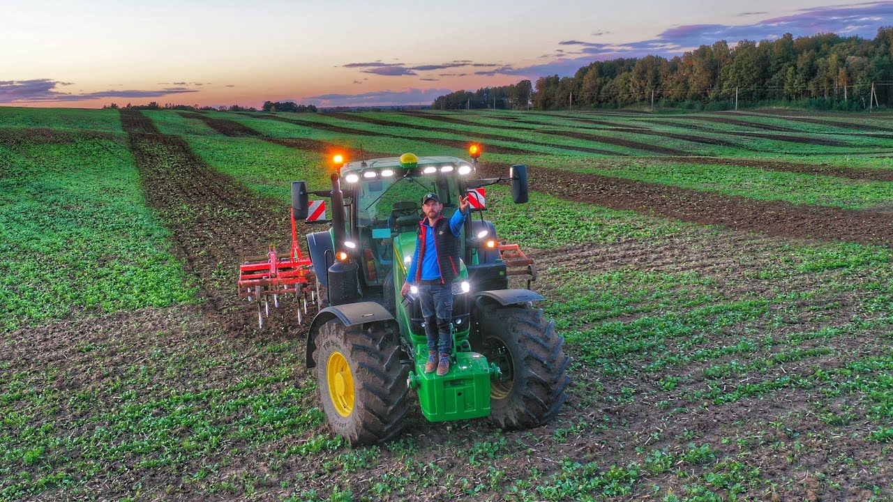 2021 autumn #6 sėjai pasiruošta su bais mandru JD 6215r