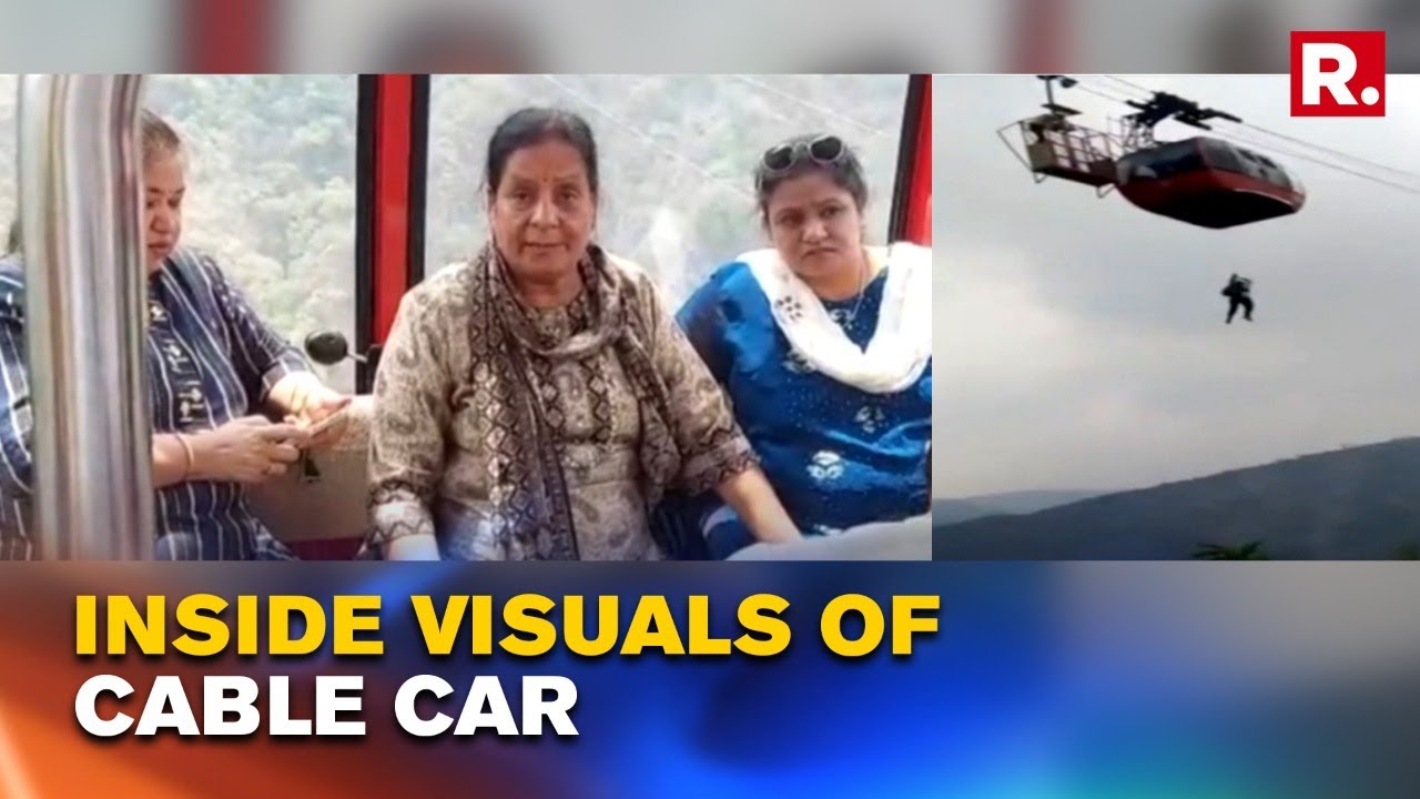 Himachal Pradesh: Inside Visuals Of Cable Car That Has Been Stuck With 11 Persons Aboard; 9 Stranded
