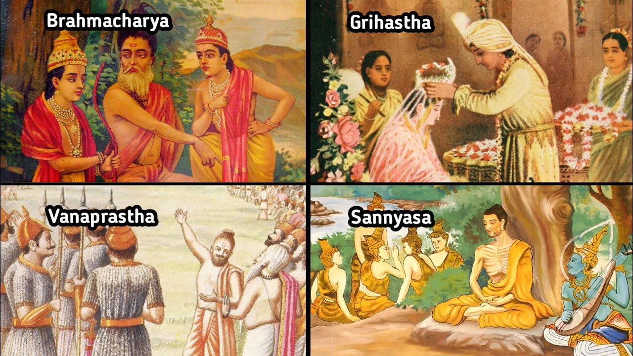 प्राचीन आश्रम व्यवस्था | 4 Ashrams Of Life | 4 Stages Of Life