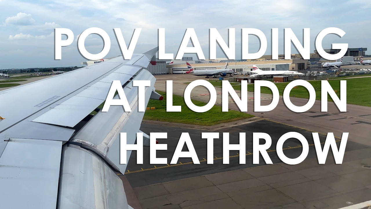 POV Landing at London Heathrow (LHR) | British Airways A319 from Manchester | BA1373