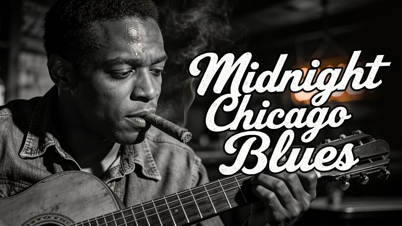 Rainy Night Blues – Slow Echoing Chicago Guitar | Whiskey Weather